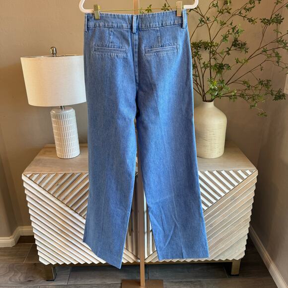 Favorite Daughter The Favorite Pant Seaport Blue Denim Size 26 NWT One of a Kind - Picture 3 of 7